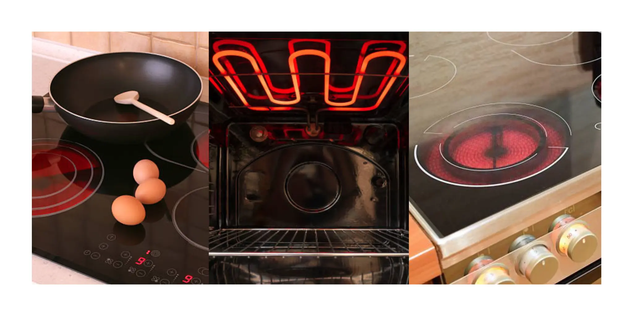 Electric Range with Ceramic Cooktop and Interior Oven View